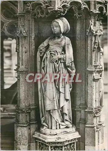 Moderne Karte Bourg en Bresse Ain Eglise de Brou Statuette d un tombeau