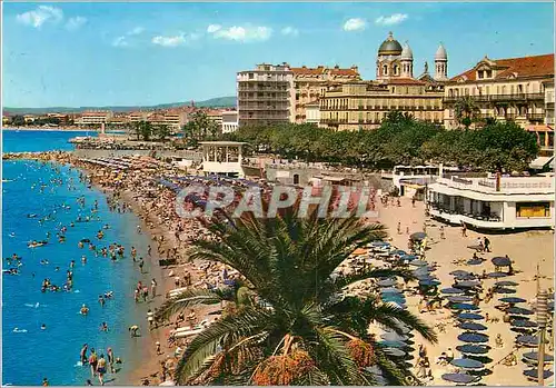 Cartes postales moderne Saint Raphael Var Vue generale sur la plage et la Terrasse des Bains