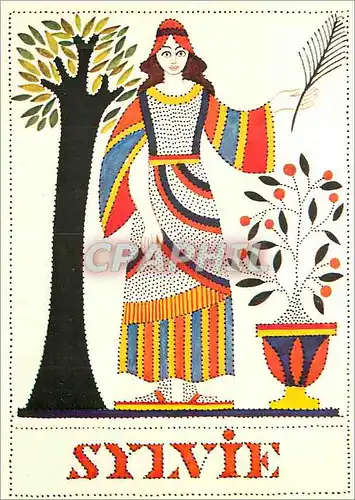 Cartes postales moderne Les Sylvie sont volontaires leur couleur le vert