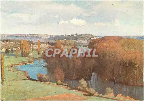 Moderne Karte Gaston Boucart Perspective sur Angouleme Musee des Beaux Arts