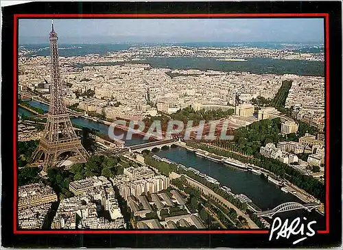 Cartes postales moderne La Tour Eiffel La Seine Le Palais de Chaillot Paris