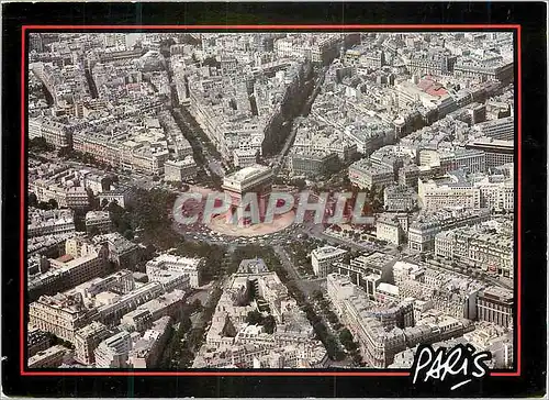 Moderne Karte Place de l Etoile Paris