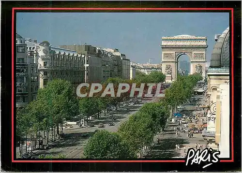 Cartes postales moderne L Avenue des Champs Elysees et l Arc de Triomphe de l Etoile Paris