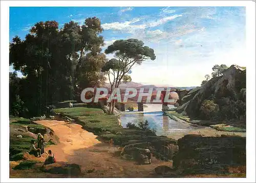 Cartes postales moderne Jean Baptiste Camille Corot Le Pont de Narni Exposition Jean Baptiste Camille Corot Grand Palais