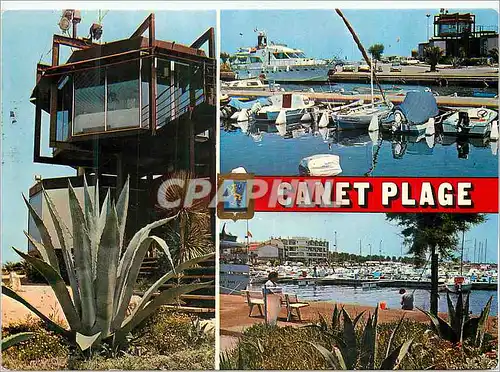 Moderne Karte Canet Plage Divers aspects du port