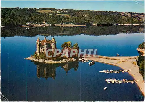 Cartes postales moderne Haute vallee de la Dordogne Barrage de Bort les Orgues Chateau de Val