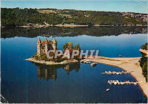 Moderne Karte Haute vallee de la Dordogne Barrage de Bort les Orgues Chateau de Val