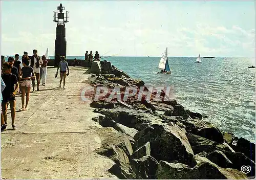 Cartes postales moderne Saint Gilles Croix de Vie Vendee La Grande Jetee