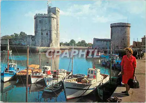 Moderne Karte La Rochelle Chte Mme Le Port Joie du Tourisme Bateaux de peche