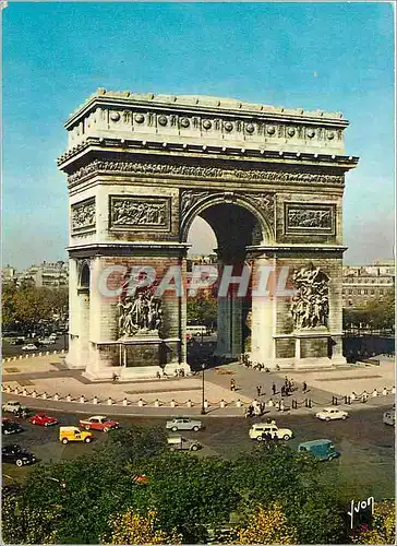 Moderne Karte Paris L Arc de Triomphe