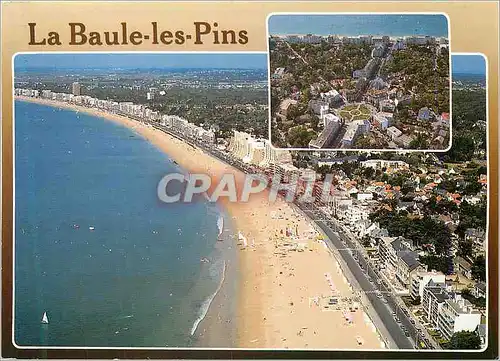 Cartes postales moderne La Baule des Pins La place des Palmiers et la plage