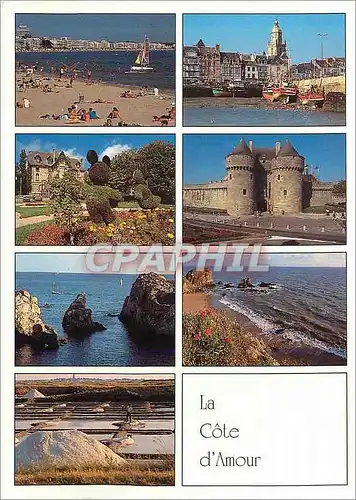 Cartes postales moderne La Cote d Amour Loire Atlantique La plage de la Baule le port du Croisic