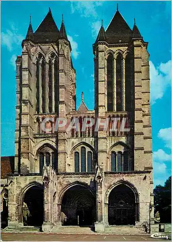 Moderne Karte Noyon Oise La cathedrale La facade