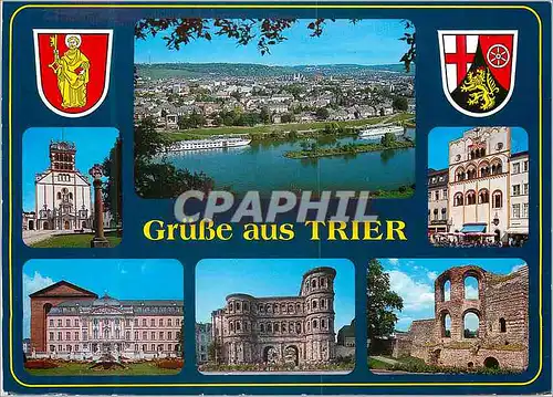 Cartes postales moderne Trier an der Mosel Blick von Weisshaus St Matthias