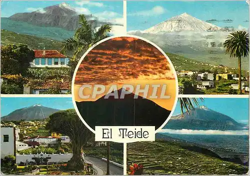 Cartes postales moderne Tenerife Five views of the majestic and arrogant Teide which liek a mythological God