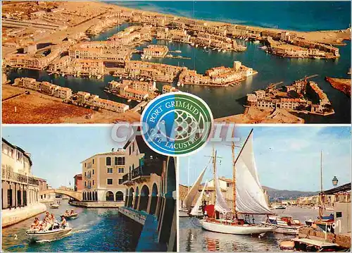 Cartes postales moderne Port Grimaud Var Vue generale Le Canal du Nord