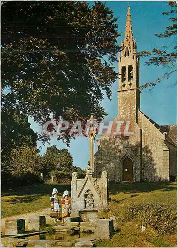 Moderne Karte Vieilles Pierres Saintes et Folklore Pieta a la Fontaine du Drennec Kiz Fouen costumes de la Cor