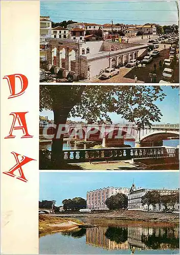 Moderne Karte Dax Landes de haut en bas Le Pont sur l Adour