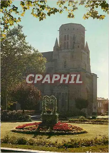 Cartes postales moderne Lavaur La catherale Saint Alain motif du jardin Bressolles