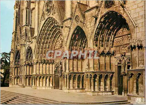 Moderne Karte Bourges Cher La Cathedrale Saint Etienne Les Cinq Portails