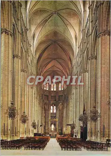 Cartes postales moderne Bourges Cher La Cathedrale St Etienne La Nef