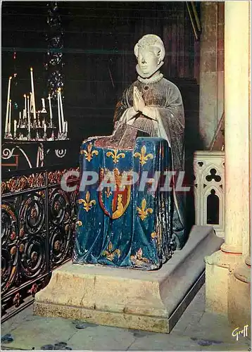 Cartes postales moderne Bourges Cher Statue de la Duchesse Jeanne de Boulogne placee dans la Chapelle de la Vierge