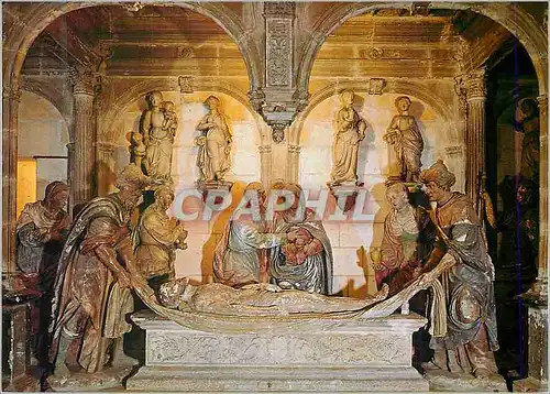 Cartes postales moderne Bourges Cher Crypte de la Cathedrale Saint Etienne Mise au Tombeau