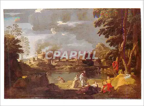 Cartes postales moderne Poussin Orphee et Eurydice Louvre Departement des Peintures