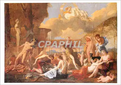 Cartes postales moderne Nicolas Poussin L Empire de Flore Huite sur toile Grand Palais Paris