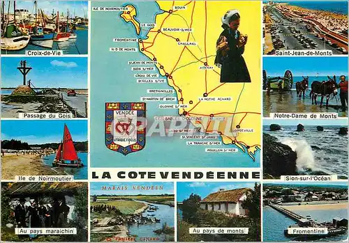 Cartes postales moderne La Cote Vendeene Croix de Vie Saint Jean de Monts