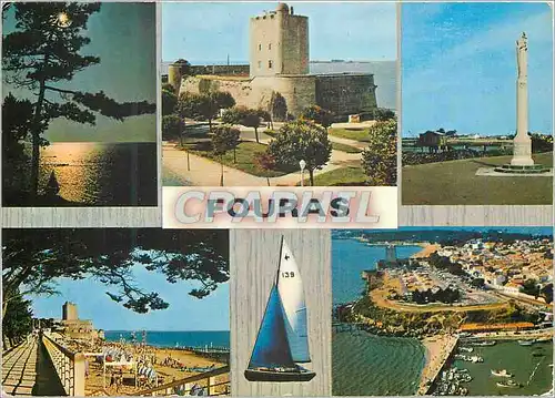 Cartes postales moderne Fouras Charente Maritime La Cote La Citadelle et le Semaphore Notre Dame de la Mer La Plage et l