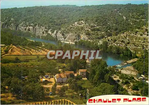 Moderne Karte La Vallee du Chassezac a Casteljau Ardeche Chaulet Plage