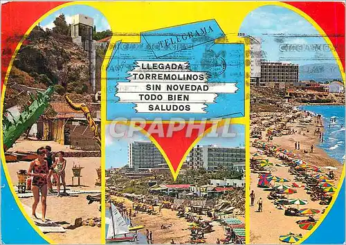 Moderne Karte Torremolinos Malage Beautes de la ville