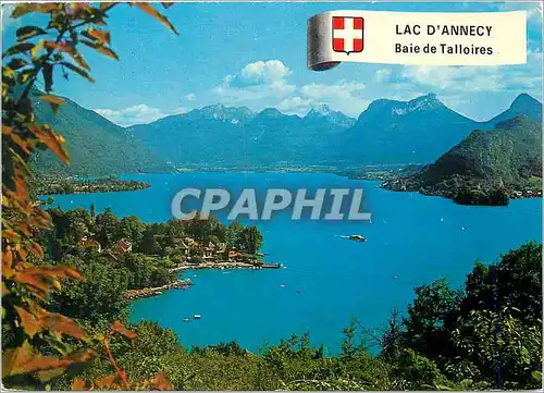 Cartes postales moderne Lac d Annecy Haute Savoie La Baie de Talloires et le Massif des Bauges