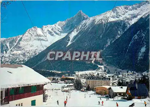 Cartes postales moderne Chamonix Mont Blanc Hte Savoie Sports d hiver Echappee sur la station le Savoy les pistes Au fon