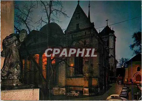 Cartes postales moderne Geneve La Statue de Jeremie la Cathedrale de Saint Pierre et l auditoire de Calvin
