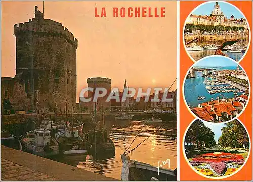 Moderne Karte La Rochelle Charente Maritime La Grosse Horloge Le Port Le Jardin du Mail