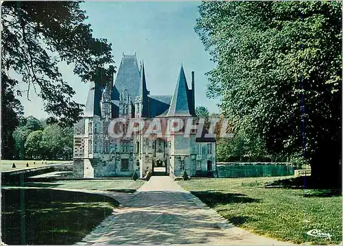 Moderne Karte Mortree Orne Chateau d O Gothique flamboyant