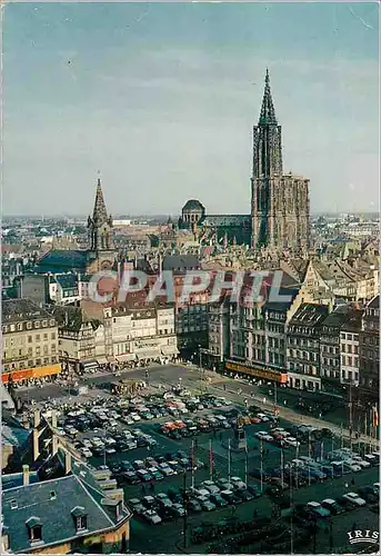 Cartes postales moderne Strasbourg Place Kleber et Cathedrale