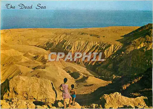 Moderne Karte The Dead Sea viewed from the new Ein Feshcha Ein Gedi Road