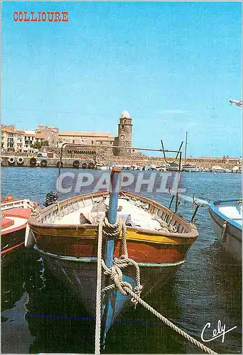 Cartes postales moderne Collioure L Eglise Bateau