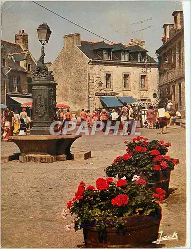 Moderne Karte Concarneau La fontaine de la ville close