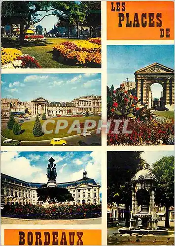 Cartes postales moderne Bordeaux Gironde Ses places
