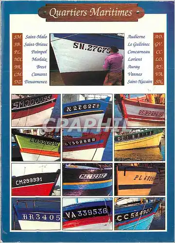 Cartes postales moderne Quartiers Maritimes Bateaux