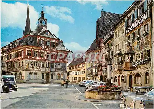 Cartes postales moderne Stein am Rhein mit Rathaus