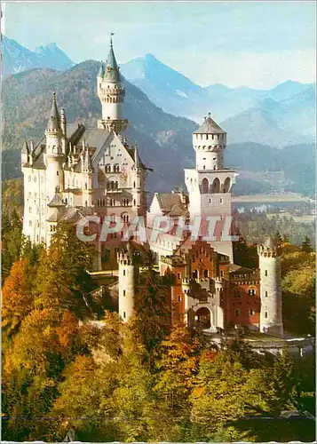 Moderne Karte Konigschloss Neuschwanstein