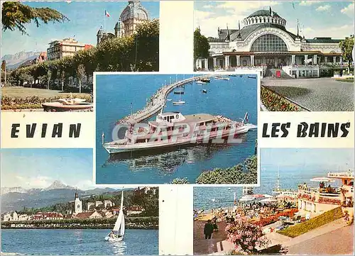 Cartes postales moderne Evian les Bains Hte Savoie Bateau