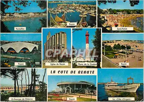 Cartes postales moderne La Cote de Beaute Pontaillac Royan Saint Palais St Georges de Didonne