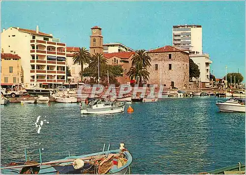 Cartes postales moderne Ste Maxime Var Vue sur le port et l Eglise