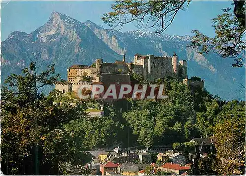Cartes postales moderne Malesrisches Salzburg Festung Hohensalzburg mit Untersberg